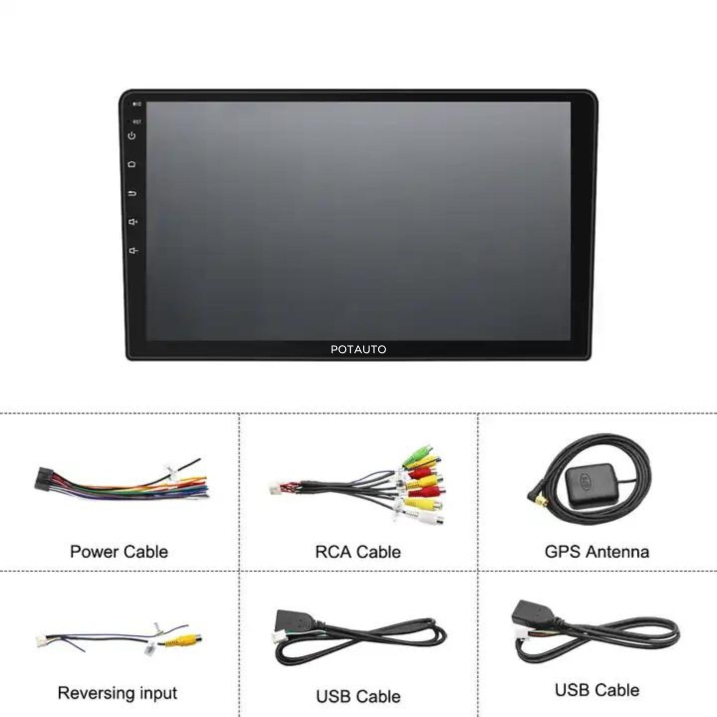 Potauto Maxipro Car Android Players T5 9"/10.1" (Inch) 2|32 GB /  4|64 GB | 4K Ultra HD Screen supporting 360 Degree Camera