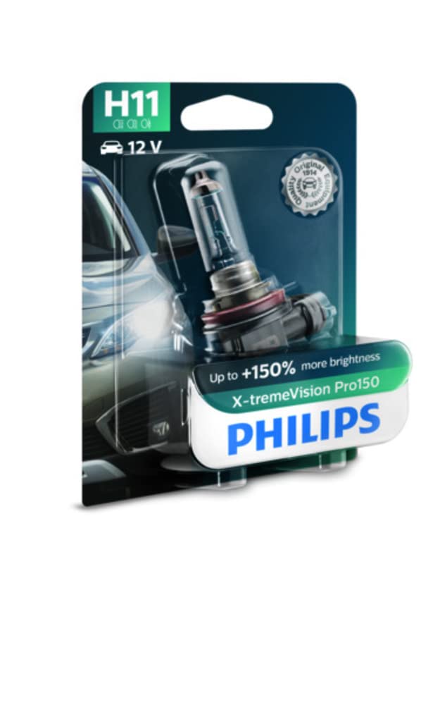 Philips H11 12V Halogen Light For Car, Headlight bulb , Pack of 1