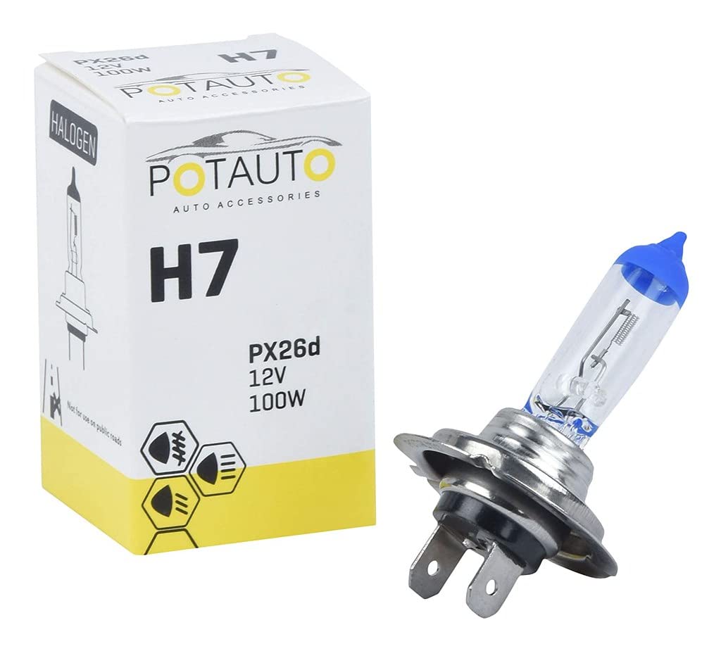 Potauto H7 12V Halogen Headlight Bulb