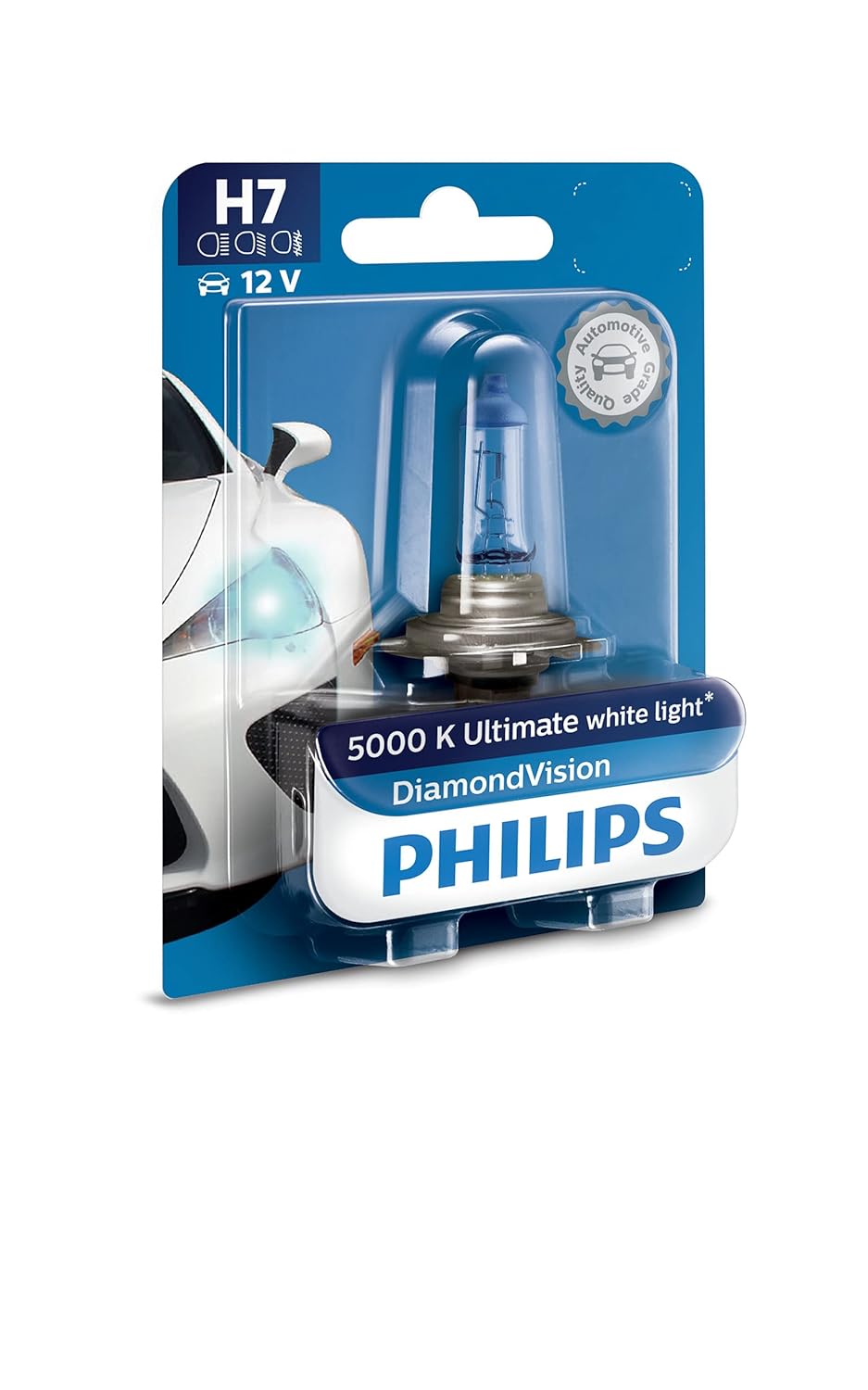 Philips H7 12V  Halogen Light For Car, Headlight bulb , Pack of 1