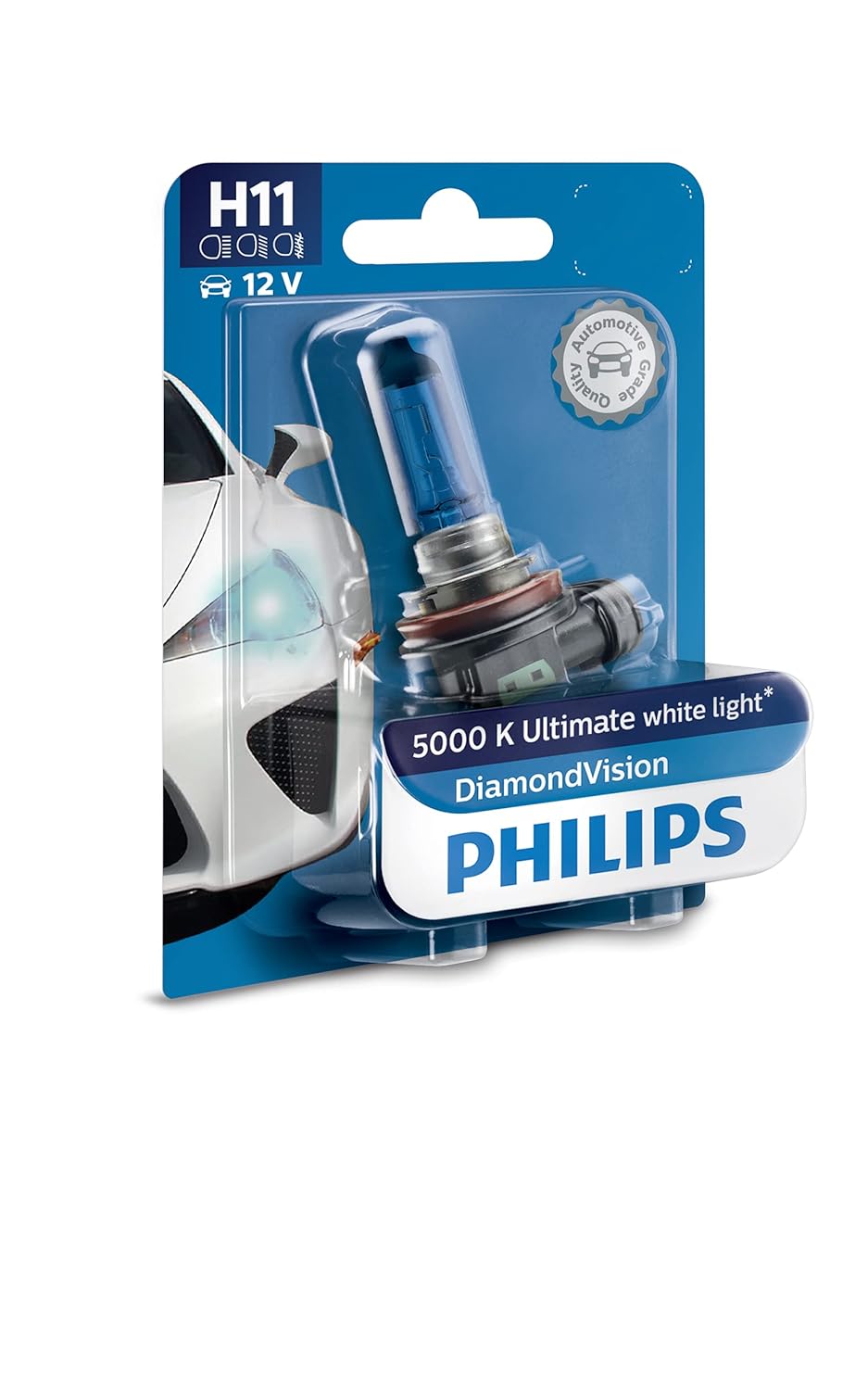 Philips H11 12V Halogen Light For Car, Headlight bulb , Pack of 1