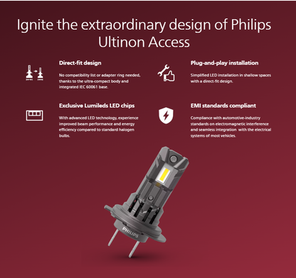 Philips Ultinon Access/Weather Vision LED direct fit Plug n Play - VTL WORLD