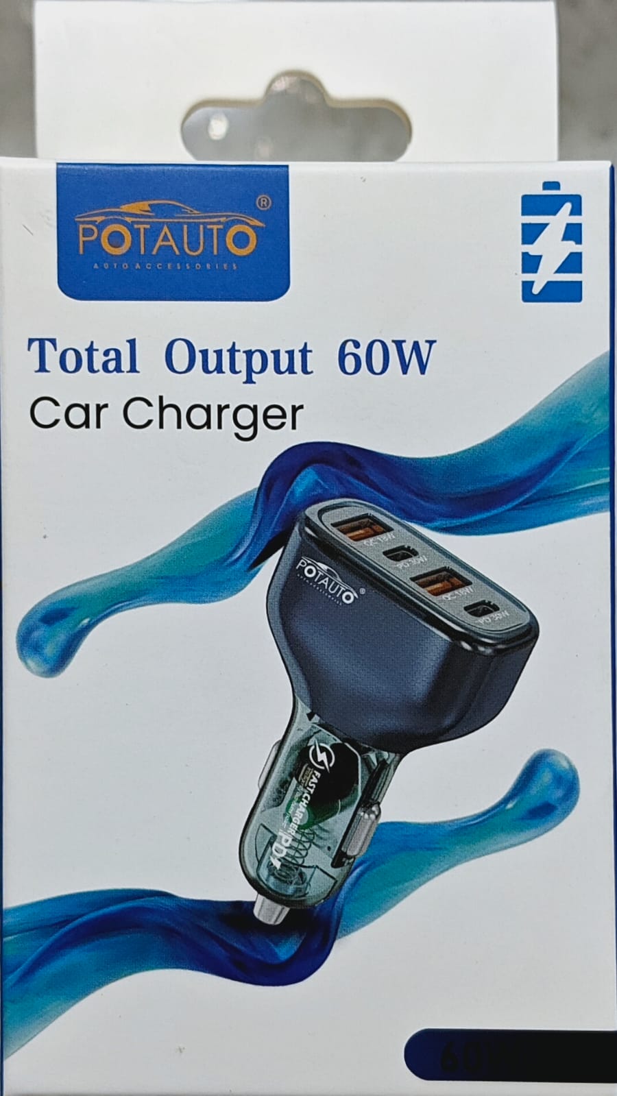 POTAUTO Fast Car Charger Adapter with Dual Output. Quick Charge Compatible for iPhone, All Smartphones, Tablets & More - VTL WORLD