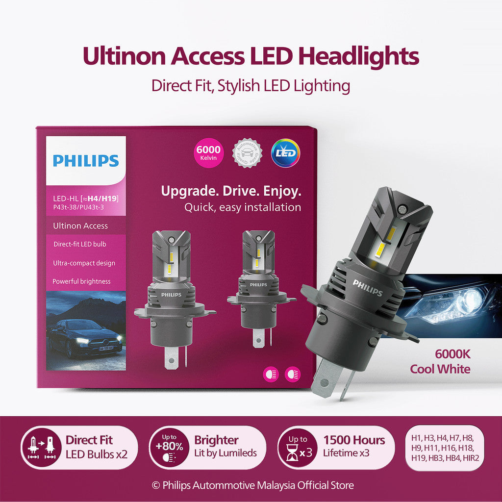 Philips Ultinon Access/Weather Vision LED direct fit Plug n Play - VTL WORLD