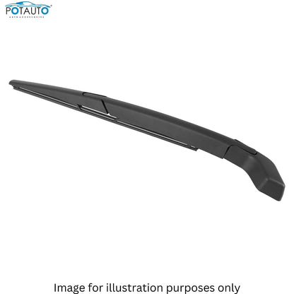 Potauto Rear Wiper Blade With Arm | Natural Rubber, Durable and Noise-Free